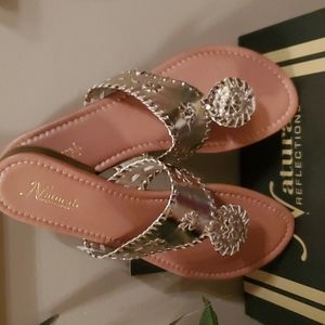 Thong Shiny Gold Sandals